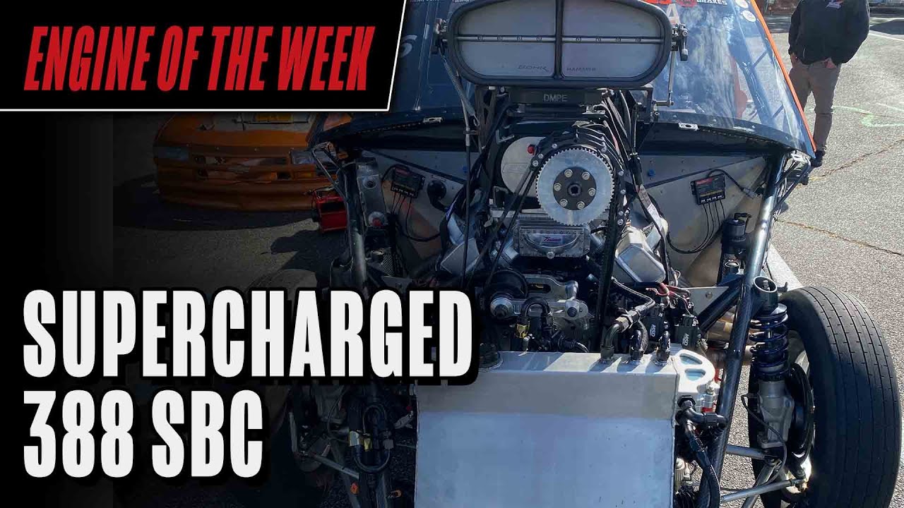Supercharged 388 cid Small Block Chevy with Buick Heads Built by PAR Racing Engines