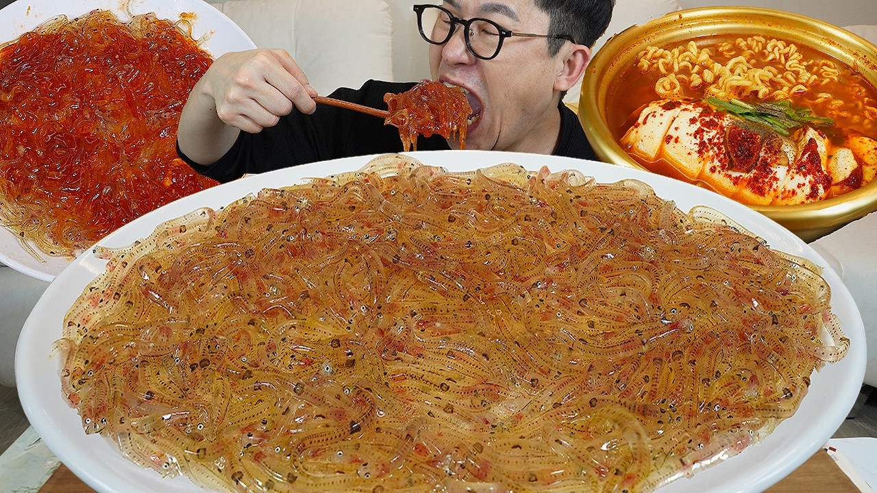 식감재밌네🤤!ㅎ 드디어 먹어보네요 사백어회와 순두부라면에 🍶반주 먹방 MUKBANG