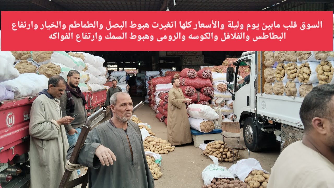 السوق قلب مابين يوم وليلة والأسعار كلها اتغيرت هبوط البصل والطماطم والخيار وارتفاع البطاطس والفلافل