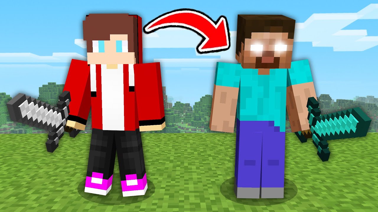 JJ Shapeshift To HEROBRINE to Prank Mikey in Minecraft (Maizen Mazien Mizen)