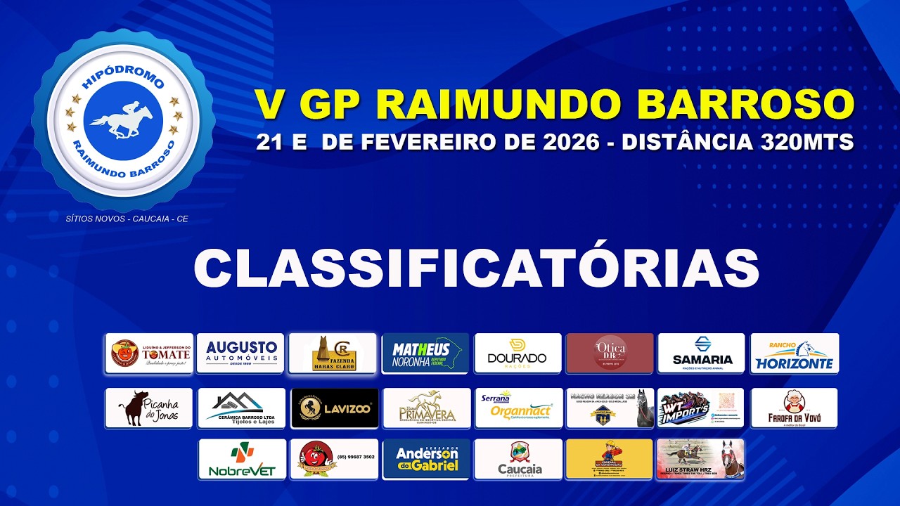 🏆 V GP Raimundo Barroso &ndash; 21/02/2026 | Direto de S&iacute;tios Novos