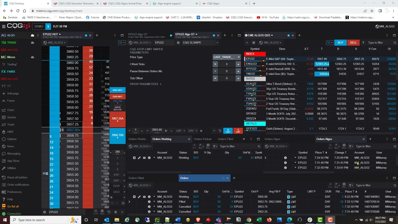 CQG Algos in CQG One