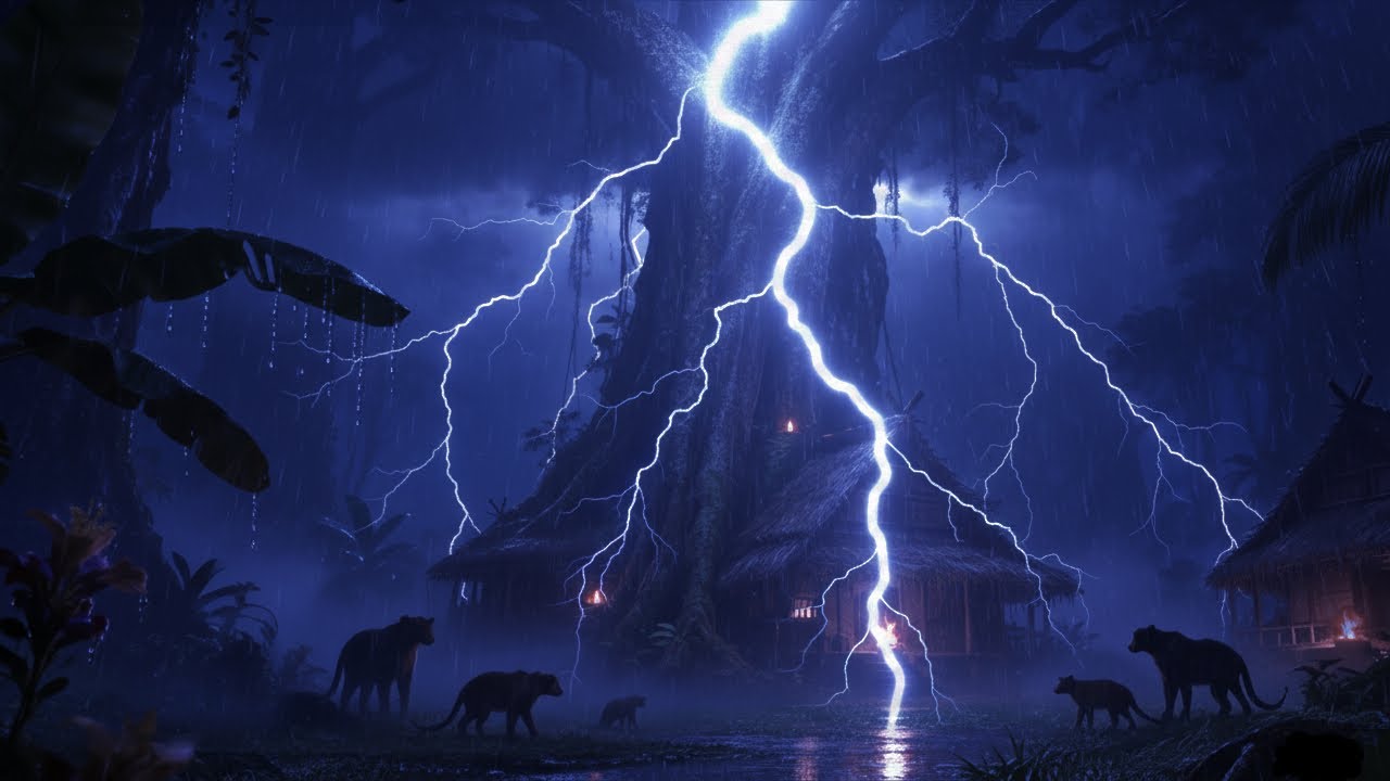 Forest Rain and Thunderstorm Sounds for Sleeping – Deep Relaxing White Noise from Nature