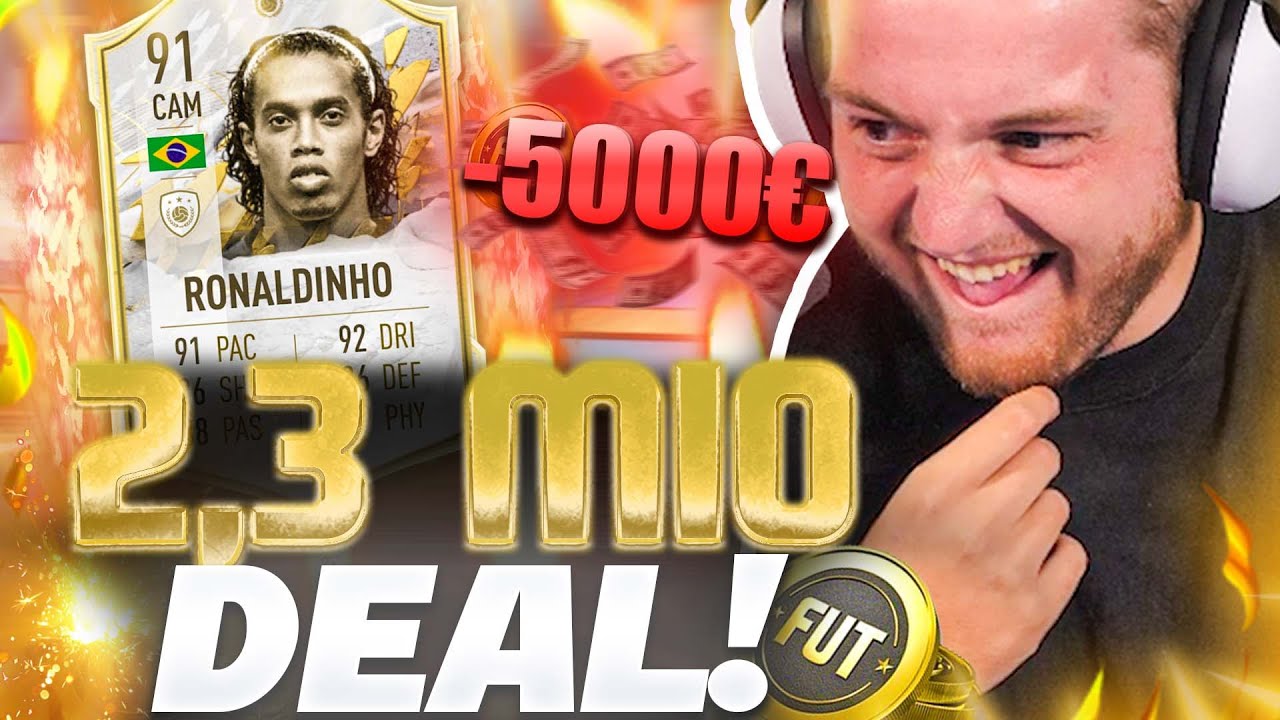 💸🔥RONALDINHO gekauft! | IKONE & Baby GULLIT Gekauft! | Top 3 der Welt in Fifa 23!