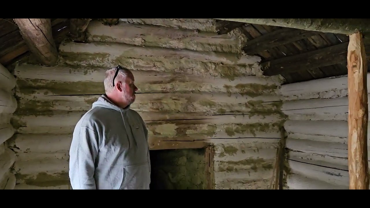 Inside a 18th century cabin at Meadowcroft in PA