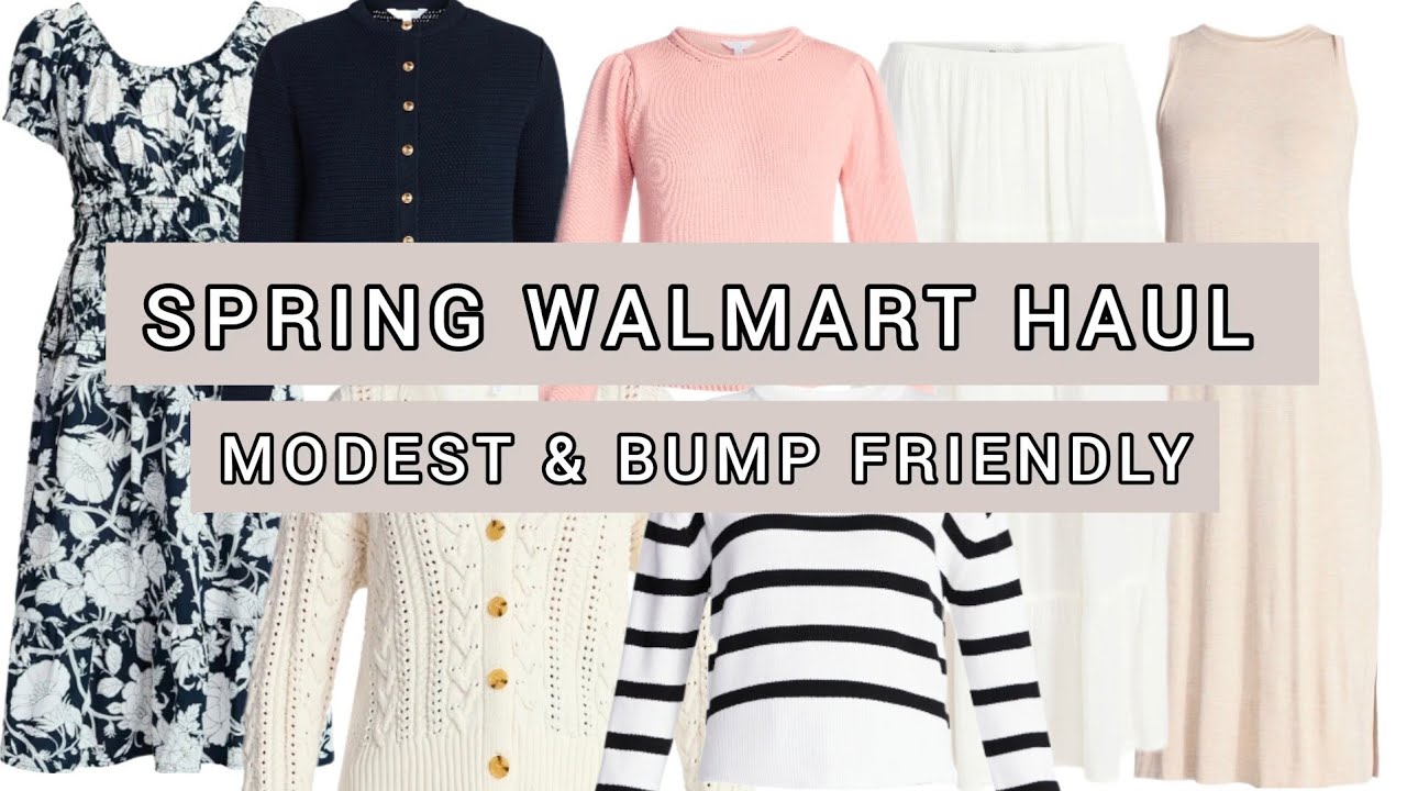  Walmart Haul 🤍 Feminine, Modest & Bump-Friendly (non maternity try-on haul) 