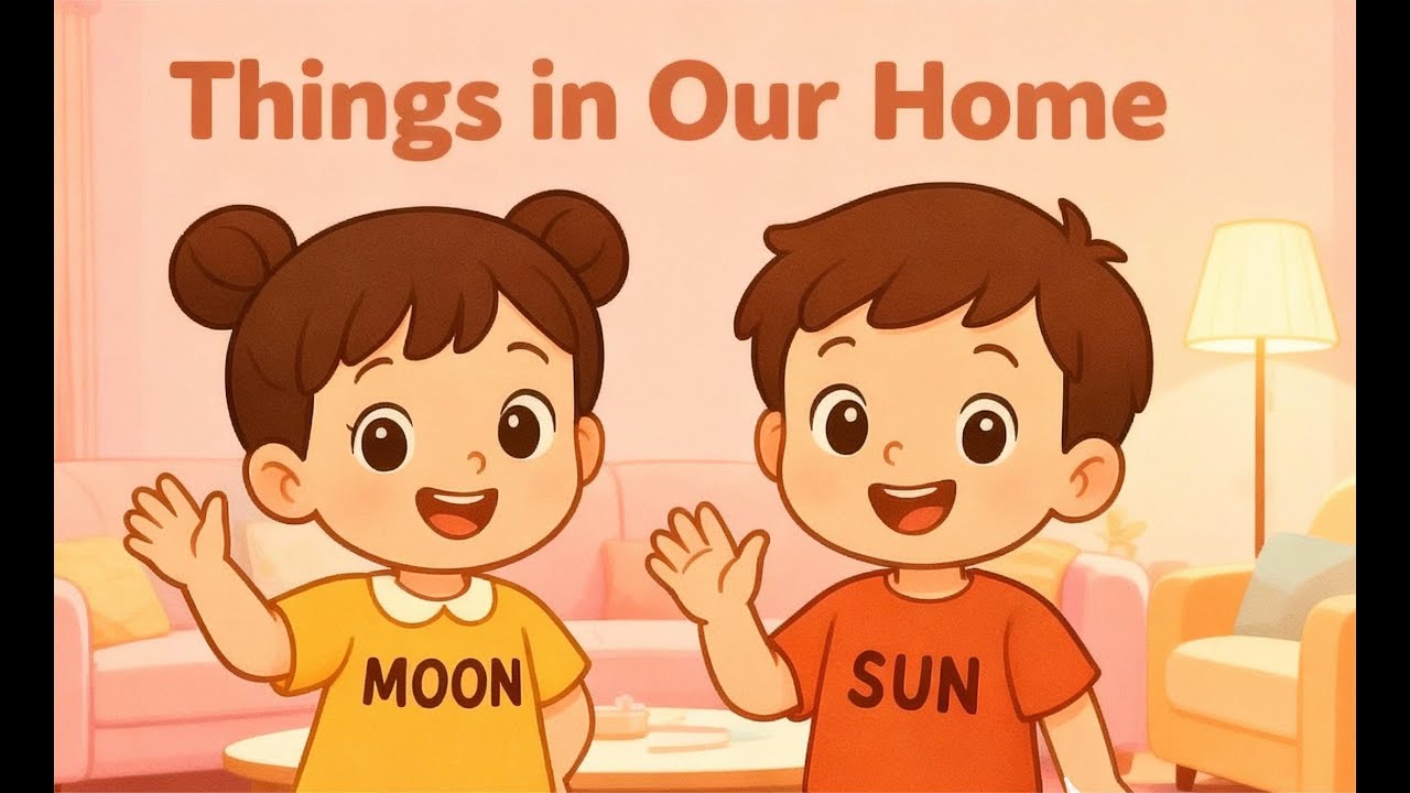 Let’s Explore Household Items | Home Objects for Kids | Moon & Sun