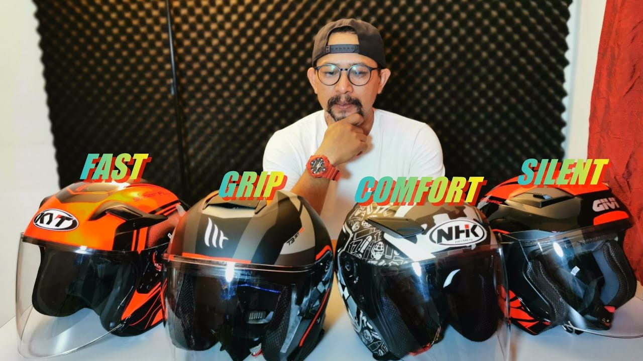 Ciri-ciri Helmet KYT, MT, NHK & GIVI | Mana Korang Suka? | Mana Lagi Padu?