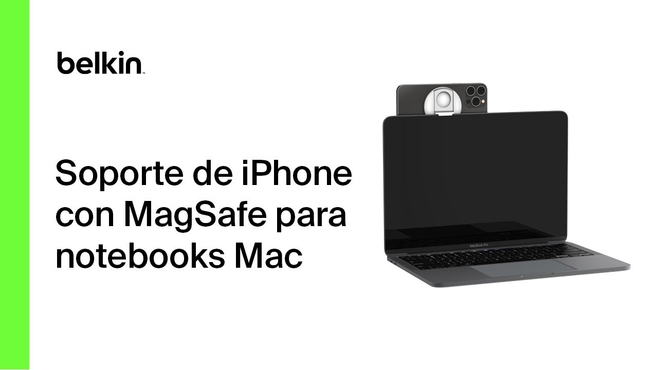 Soporte de iPhone con MagSafe para notebooks Mac