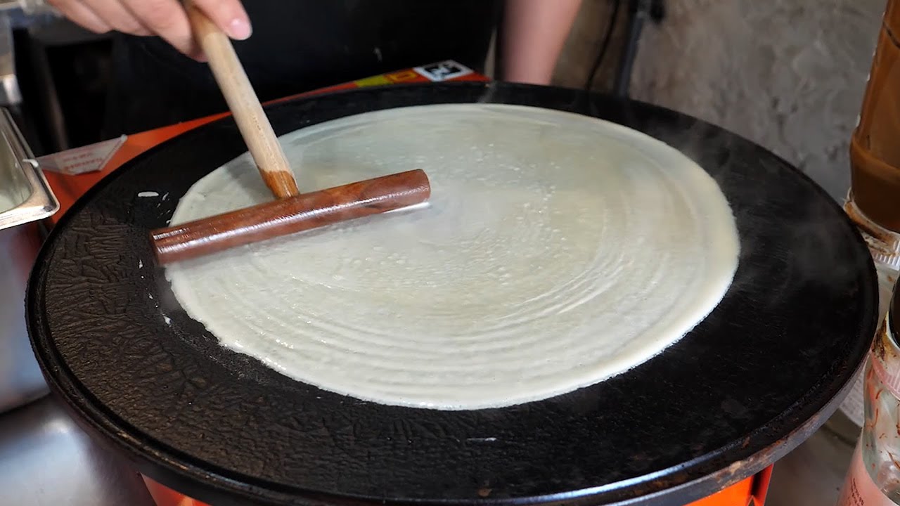 ручной крем креп - корейская уличная еда