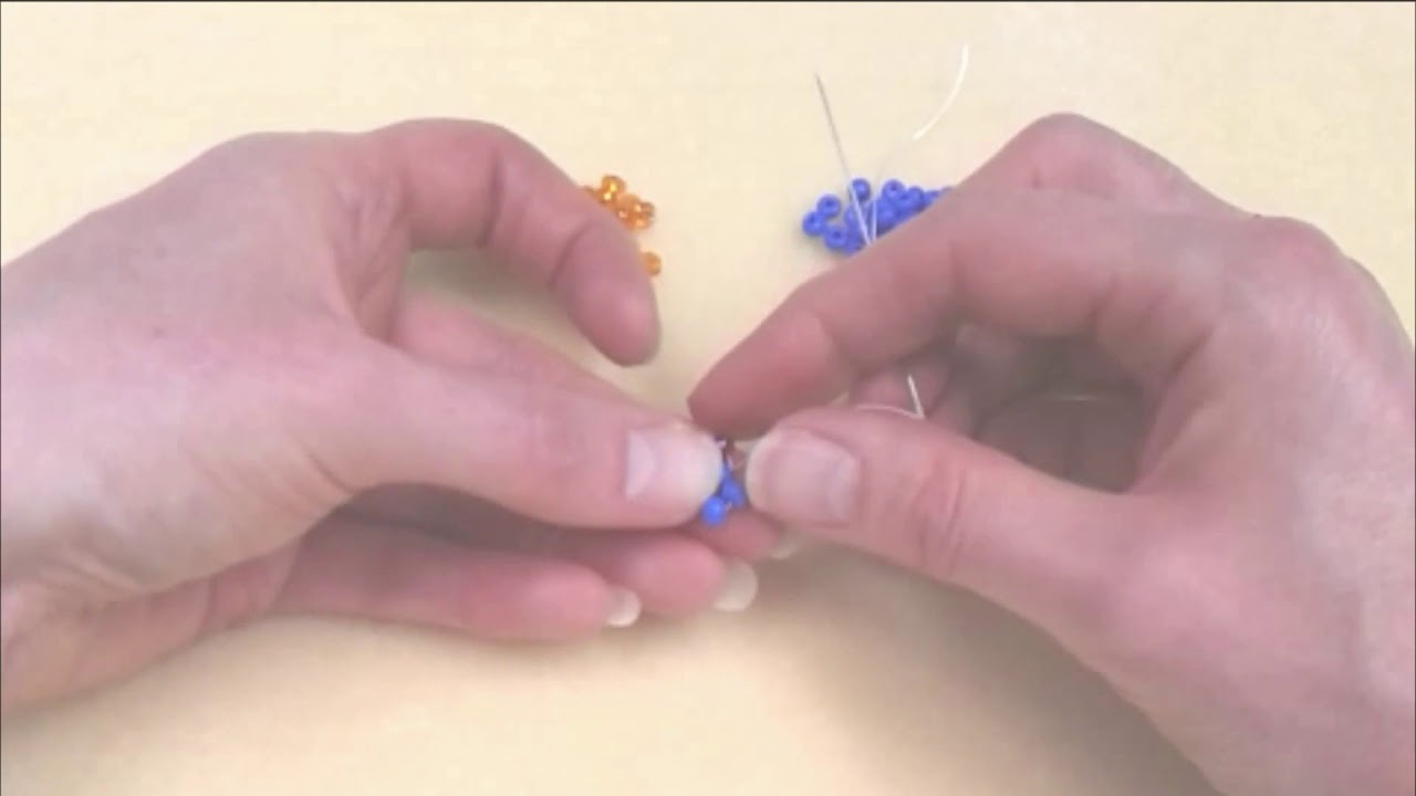 How to do Cubic Right Angle Weave for beginners, with Katie Dean