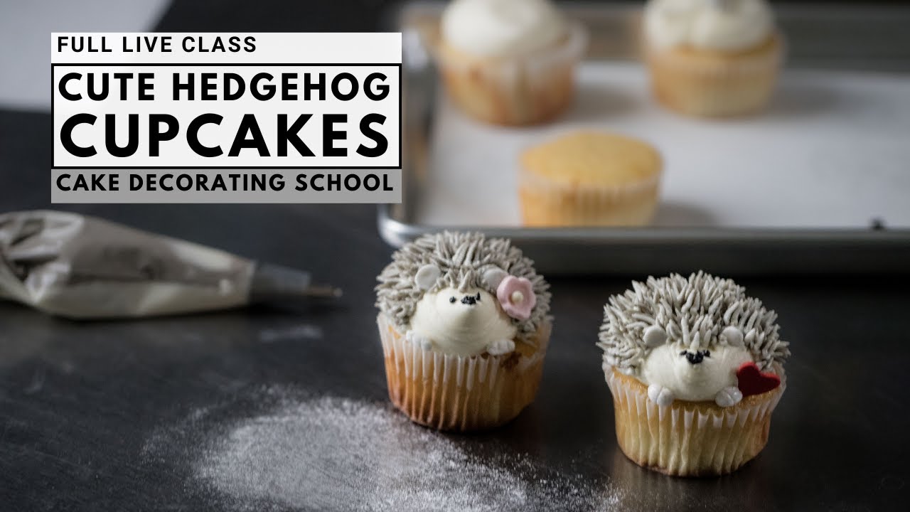 How to Make Hedgehog Cupcake [ Cake Decorating For Beginners ]