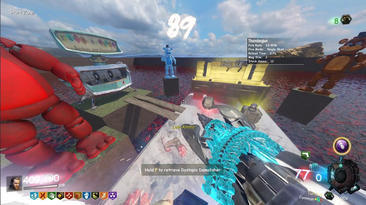 YELLOW BEAR 36 | ROUND 89 CRASH | SOLO | BO3 CUSTOM ZOMBIES | AAE MOD