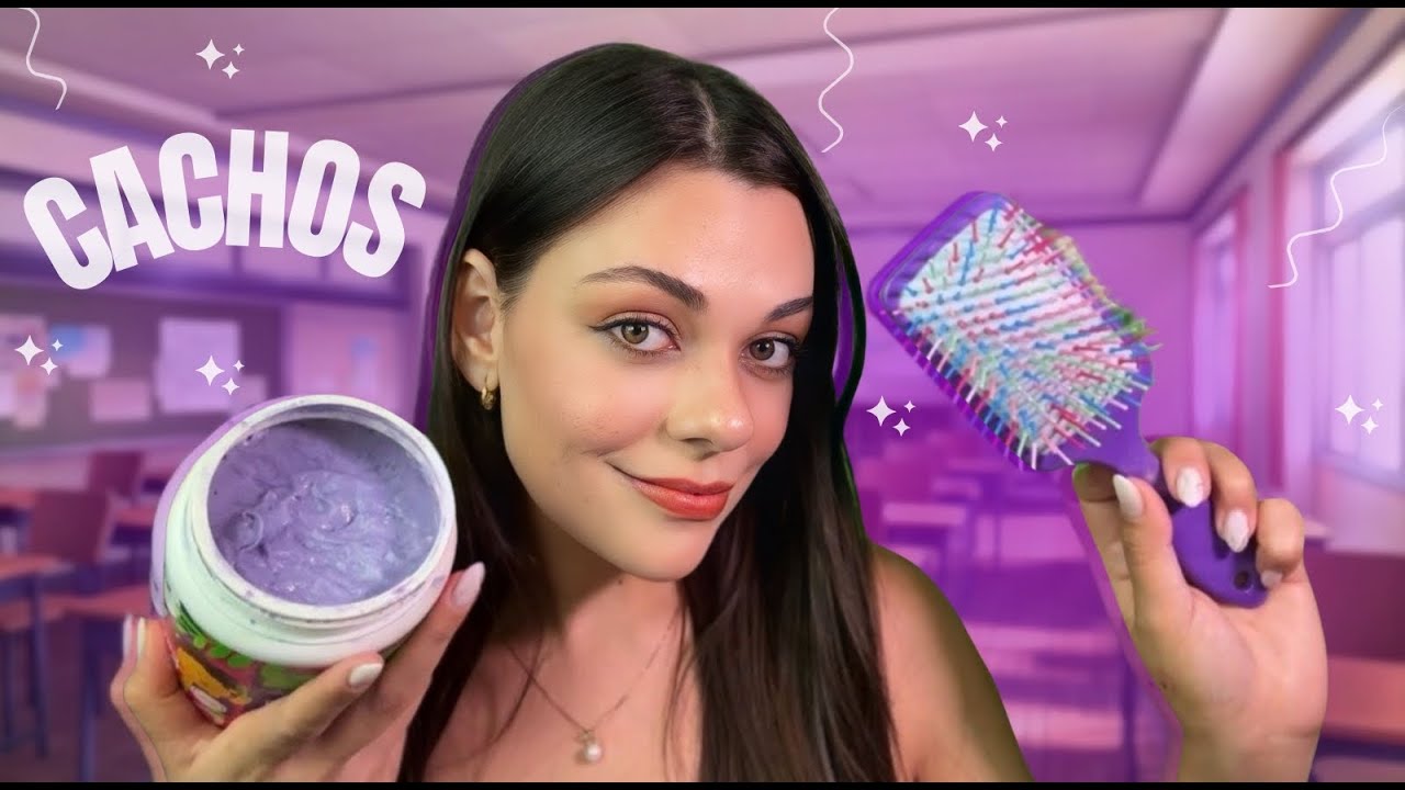 ASMR: Aquela Amiga Finaliza Seus Cachos Na Sala De Aula 🧴🎓