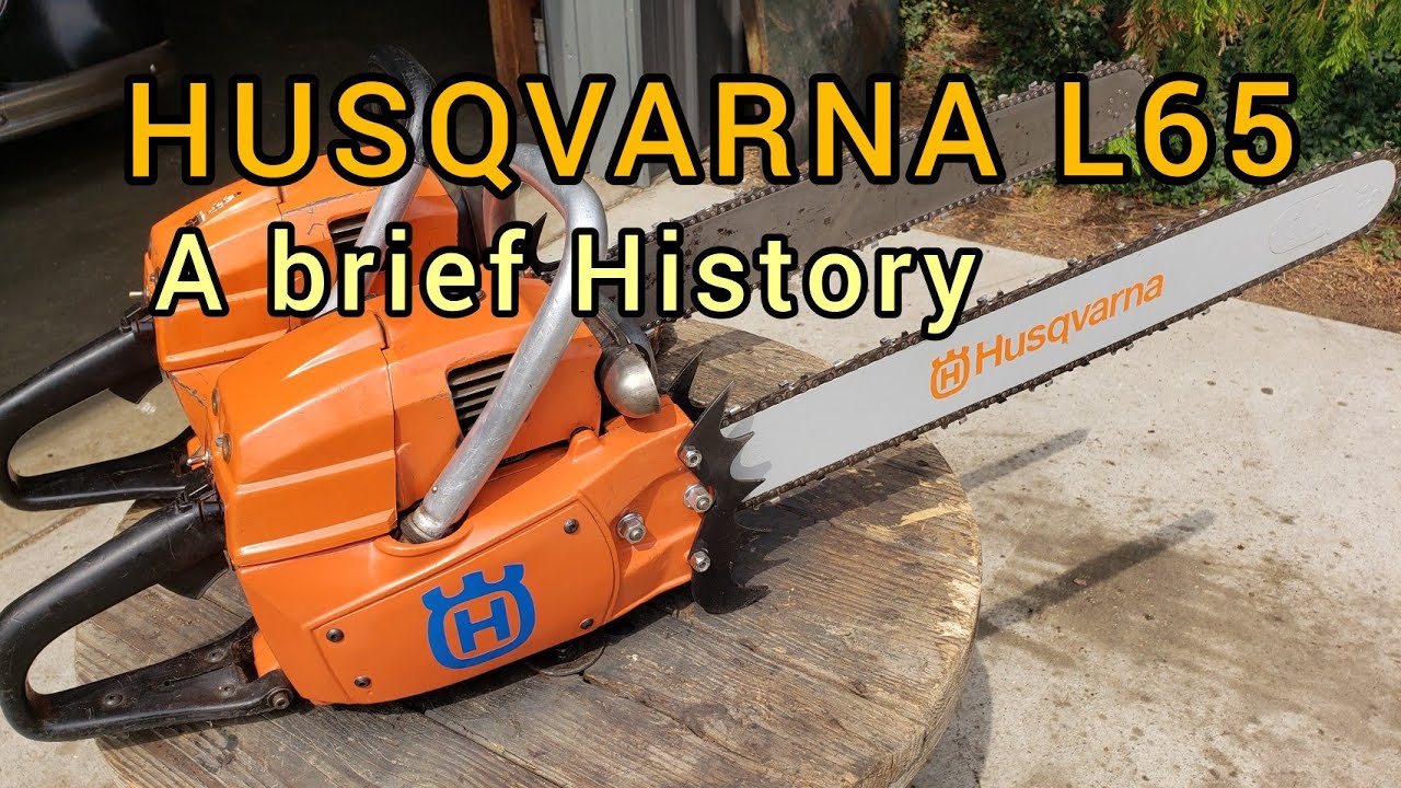 Husqvarna l65 Vintage Chainsaws (a brief History) 65cc Chainsaws in Action cutting wood!