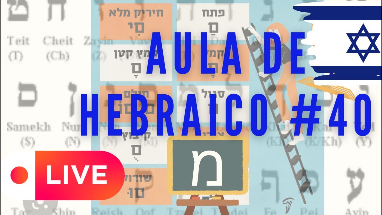 AULA DE HEBRAICO #40 | Frases Verbos Preposições Hebraico Moderno | Ao Vivo