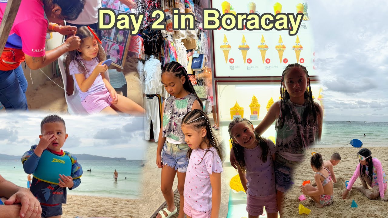 DAY 2 in BORACAY ❤️ NAG PA HAIR BRAID ANG MAG PINSAN || Thefewstertv 