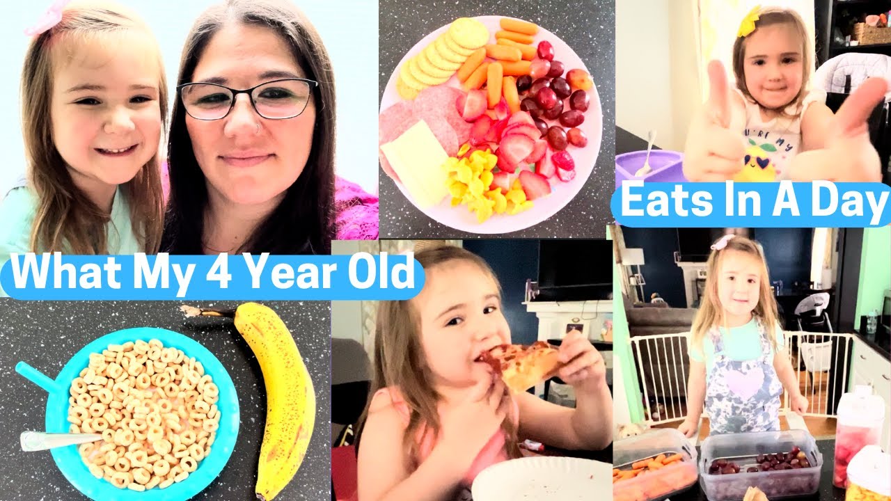 What My 4-Year-Old Eats In A Day // Easy Meal Ideas // SAHM