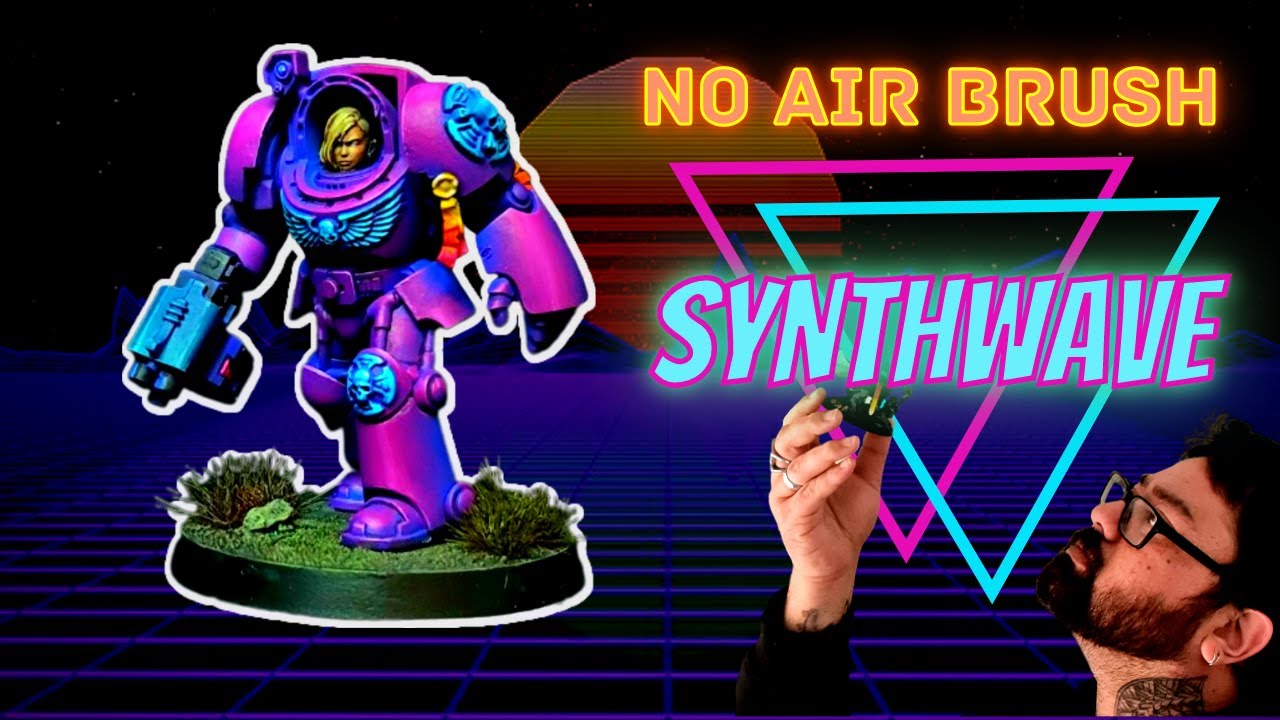 Руководство по покраске Терминатора в стиле Synthwave // ​​Розовая броня // Без аэрографа