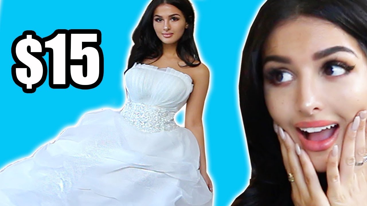 TRYING CHEAP WEDDING DRESSES FROM WISH
