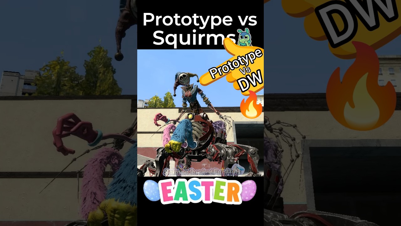 Prototype vs Squirm in Dandy's World new Easter Update #dandysworld #roblox #update