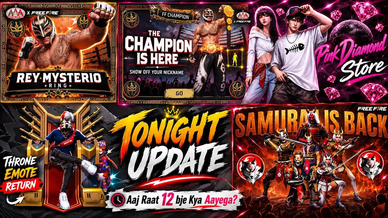 Next Universal Ring Event Free Fire 🔥 | Rey Mysterio Ring Event | Zombie Samurai X Blood Moon Event