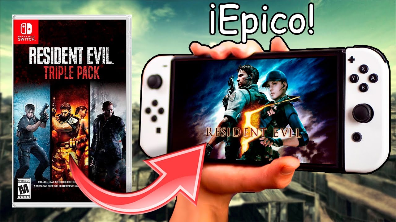 Asi es JUGAR Resident Evil 5 en Nintendo Switch!! (Modo Portatil) | Análisis Técnico en Español