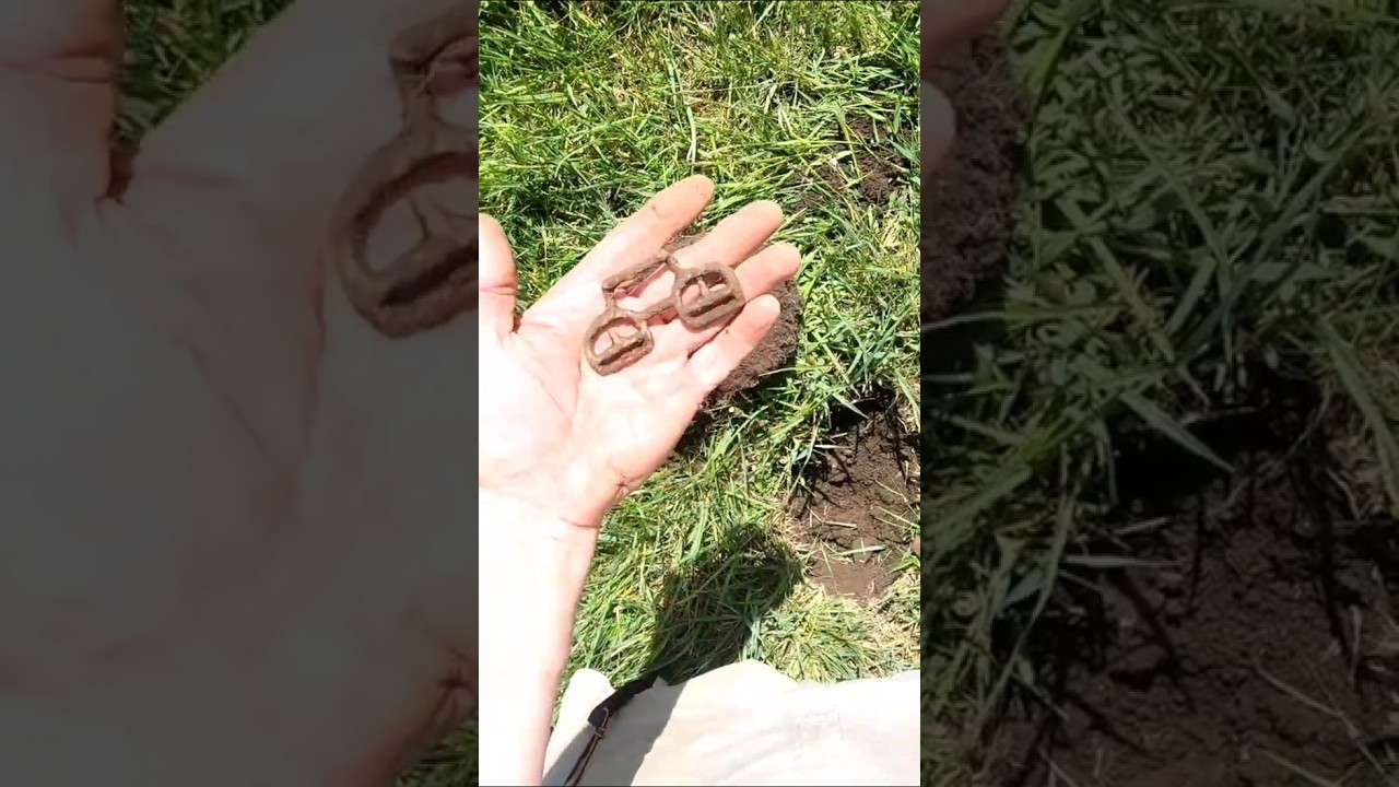Cellar Hole Reveals Strange Double Buckle #shorts
