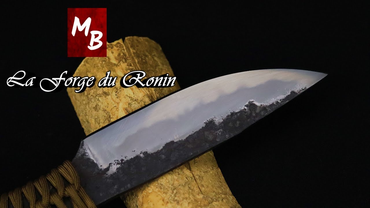 Couteau Bushcraft forgé en 135CR3 ( polissage hazuya )
