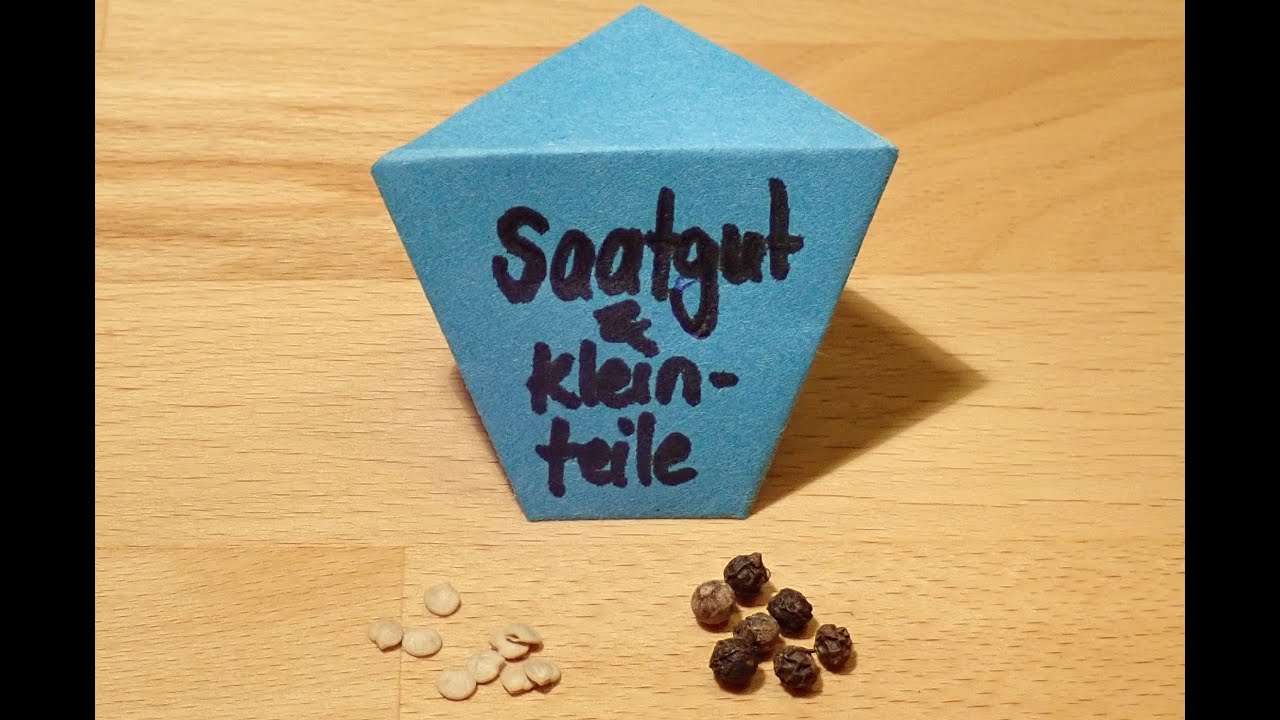 Sament&uuml;tchen, Papiert&uuml;te falten, wiederverschlie&szlig;bare Saatgutt&uuml;te schnell & einfach selber machen