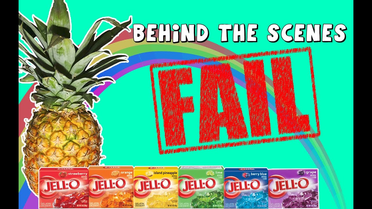 Behind the Scenes DCTC Rainbow Jello Gummy Pineapple Video FAIL with Amy Jo