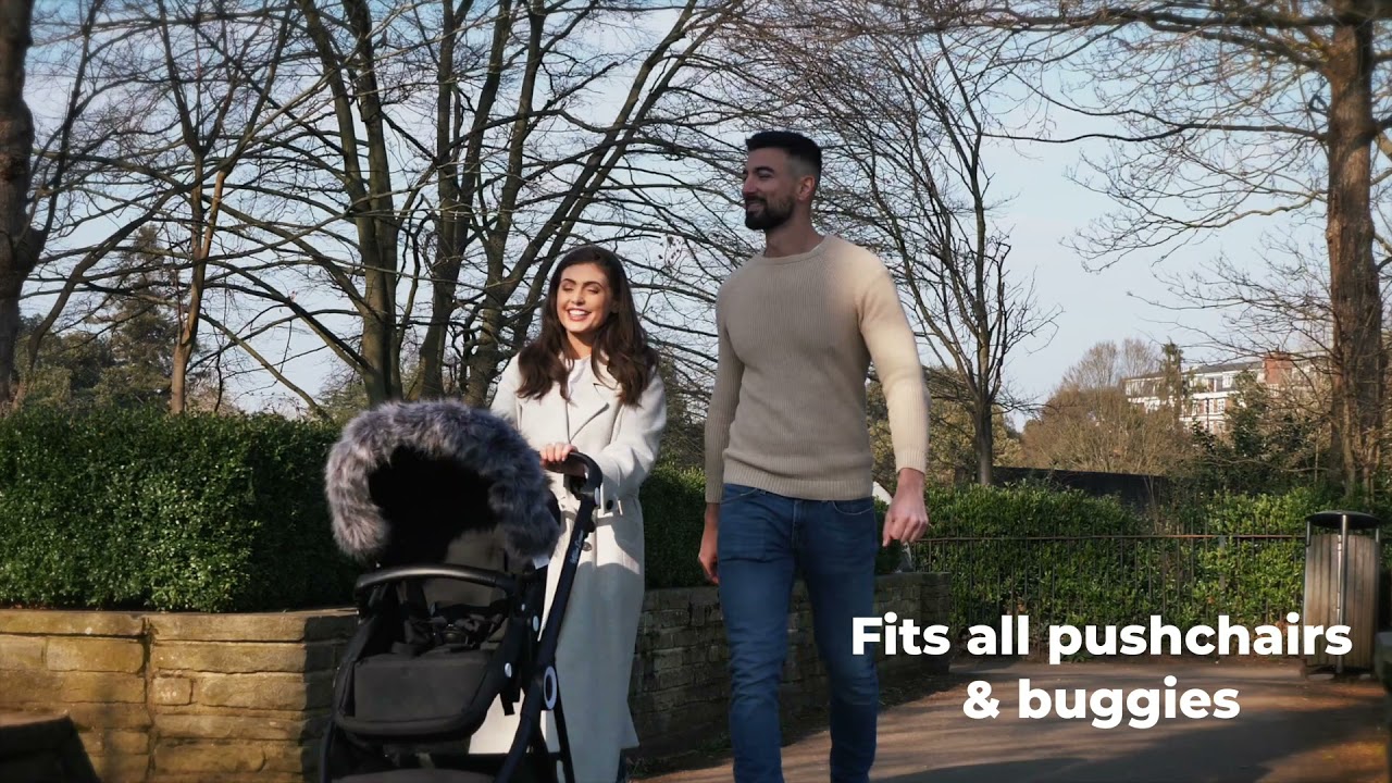 Pram Fur Hood Trim Attachment for Pushchair