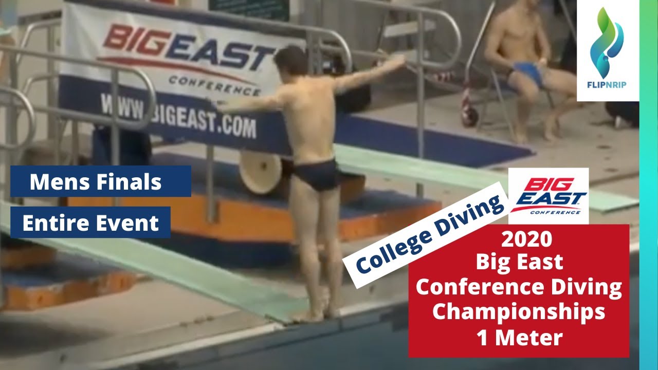 2020 Big East Conference Diving Championships - Mens 1 Meter Springboard Diving Finals