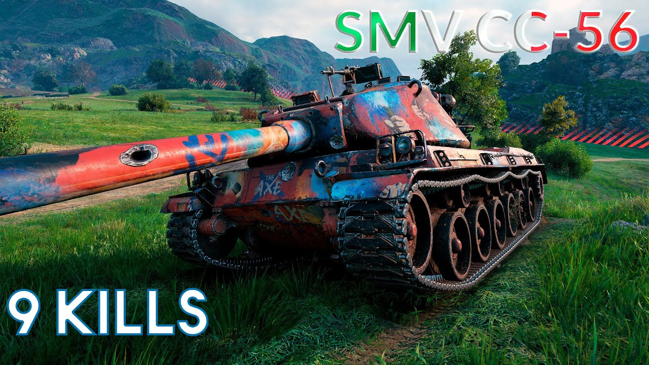 SMV CC-56 - 9 Frags 5.4K Damage, High caliber, Master, Top Gun...
