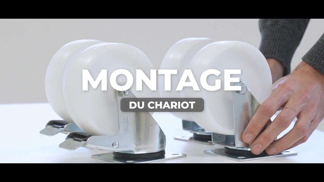 Montage d’un chariot de transport pour chaises pliantes | Créacom