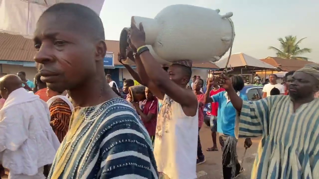 The people of Tanoboase celebrate Apoo festival