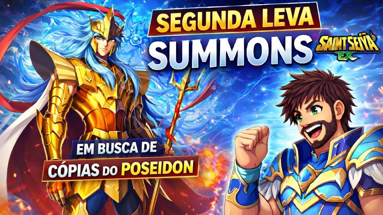 SEGUNDA LEVA NO POSEIDON UR! 🌊 Em Busca de MAIS CÓPIAS + Dicas de Tickets GRÁTIS! | Saint Seiya EX