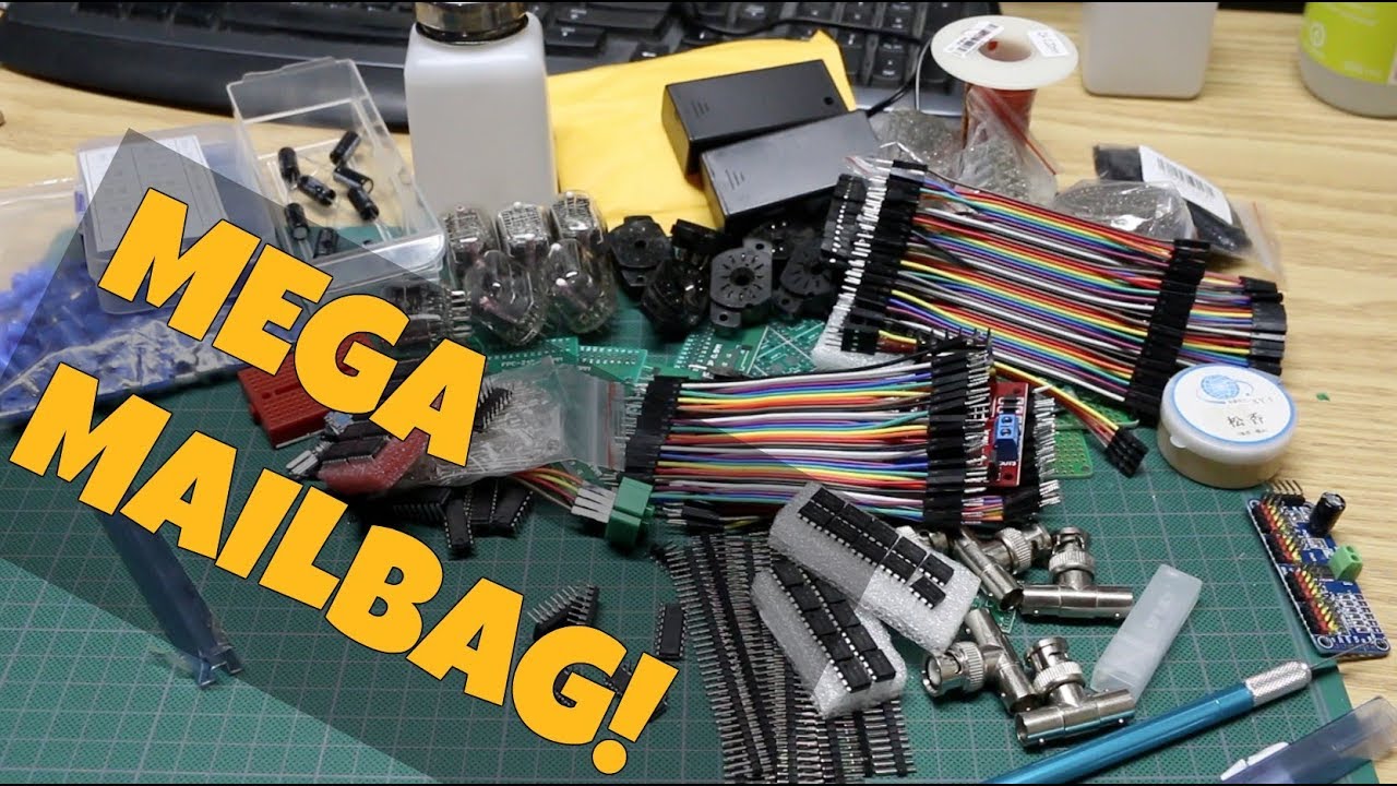 Mega Mailbag - Nixie Tubes, PWM Servo Driver, Darlington Drivers, Cables, Connectors, PCBs