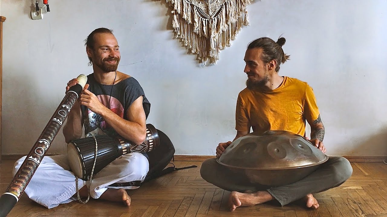 Handpan Didgeridoo Meditation | 1 Hour Relaxing Hang Drum & Didge Music