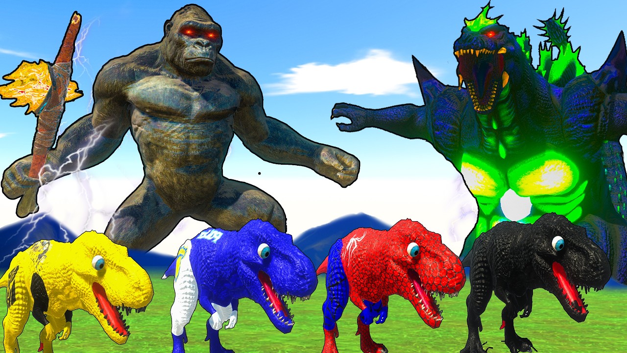 Dinosaurus Jurassic World Dominion: T-rex/ Brachiosaurus/ Skibidi/ Spider-Man/ KingKong/ KingGidorah