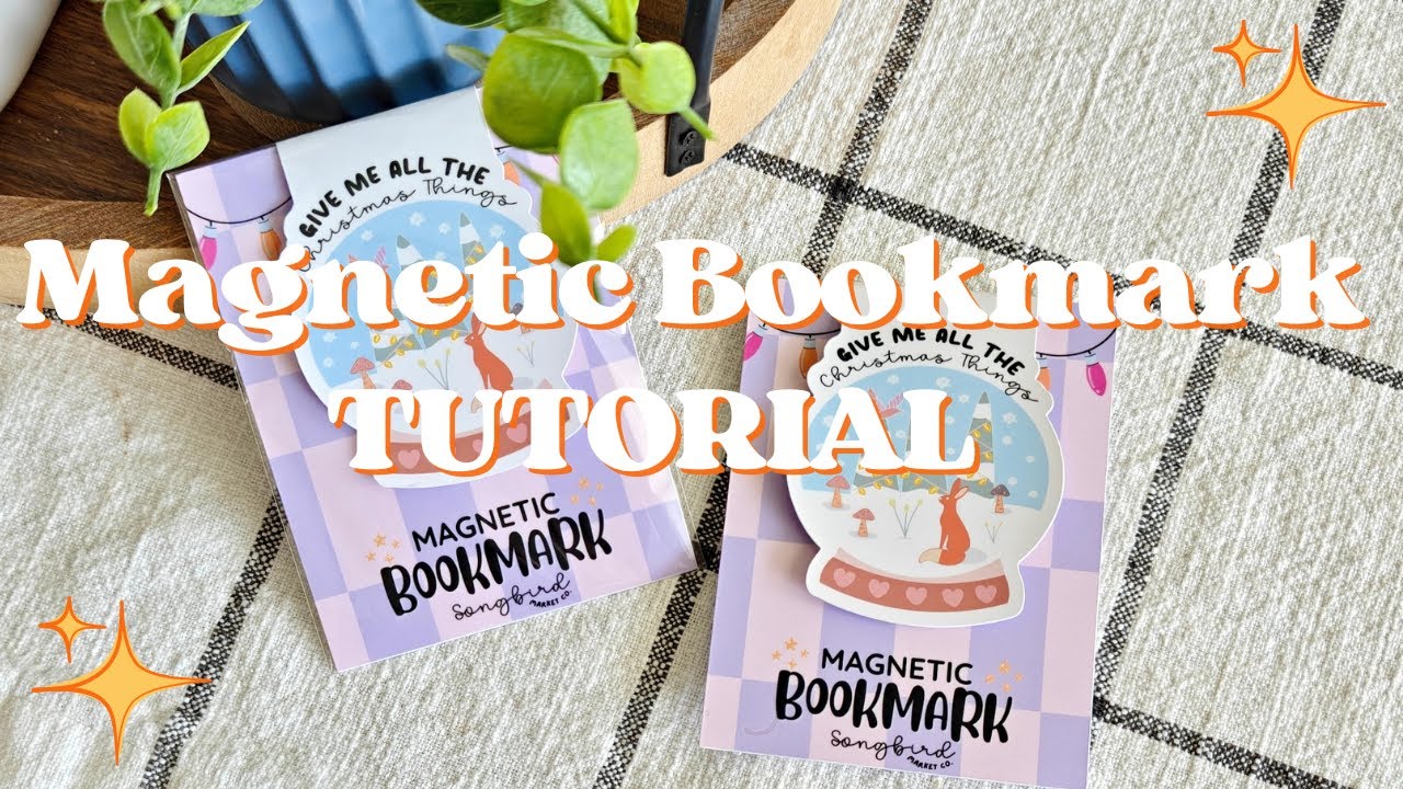 DIY Magnetic Bookmarks and Packaging with Cricut | Easy Print Then Cut FULL Tutorial for Beginners