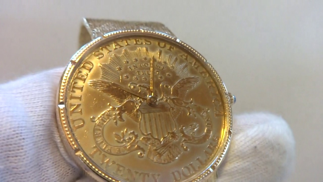 Corum solid gold US $20 gold coin watch