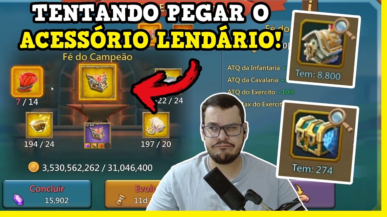 $400 EM 8000 BAÚS DO CAMPEÃO! Lords Mobile