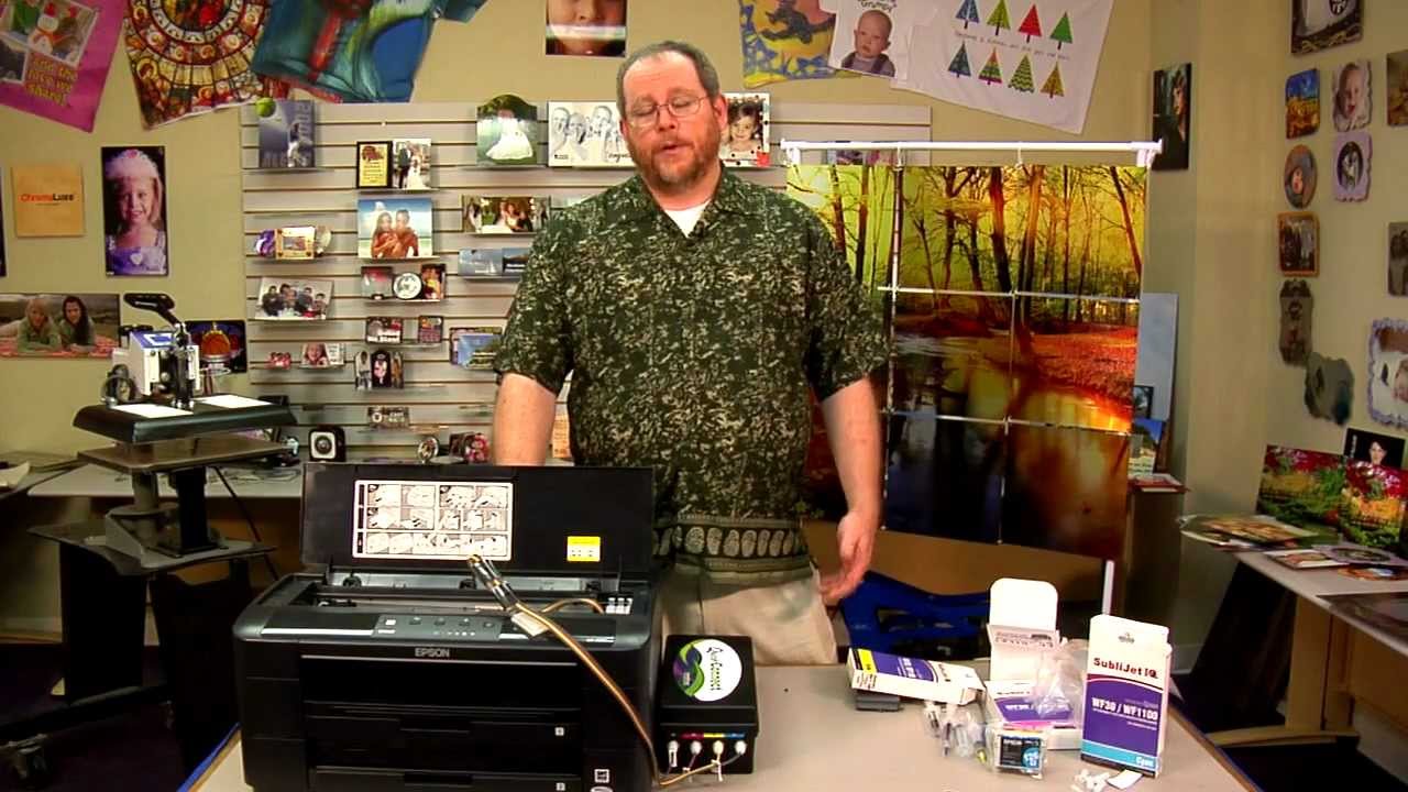 Система быстрого подключения Epson WF 7010 (CIS) для чернил SubliJet.