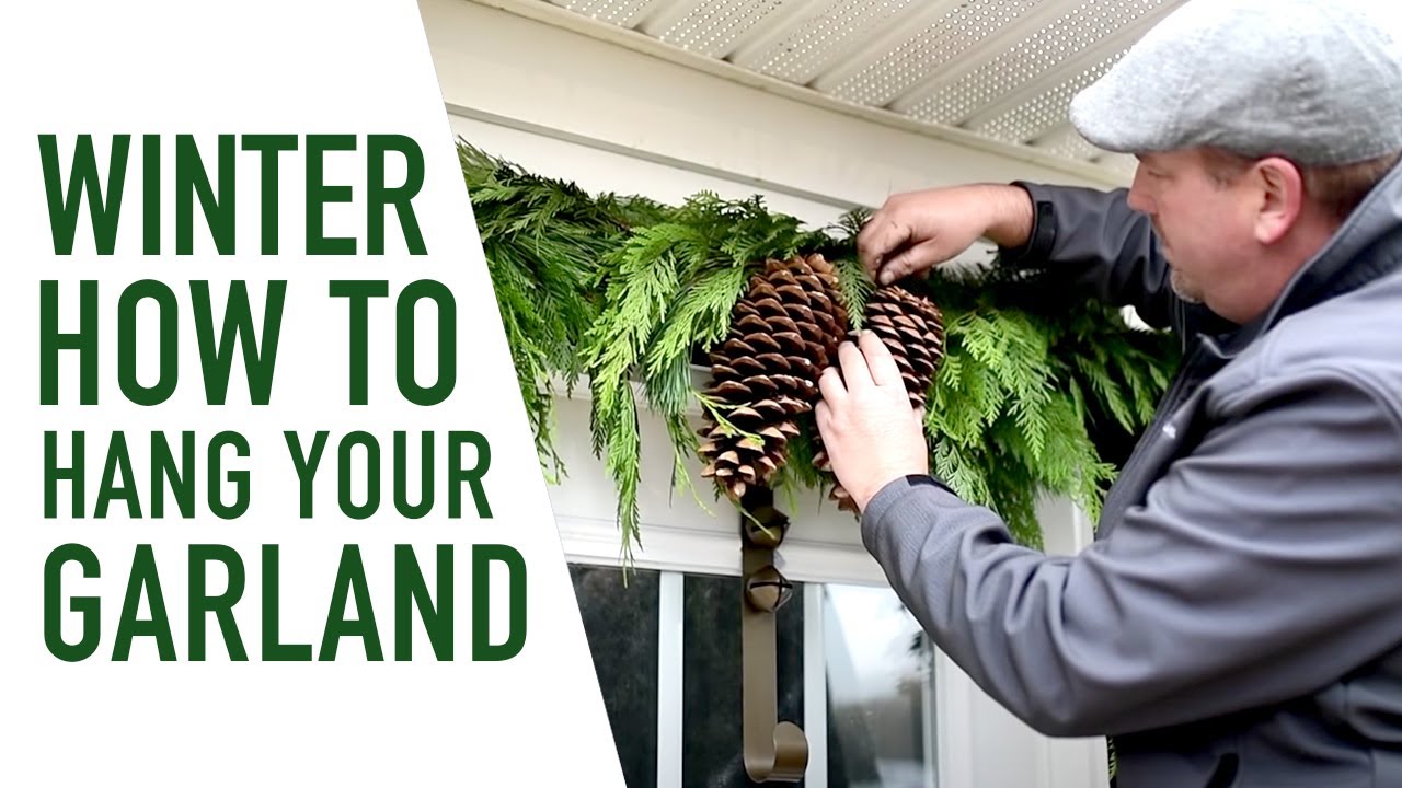 How To Hang Your Garland This Christmas 💚💚  || West Coast Gardens