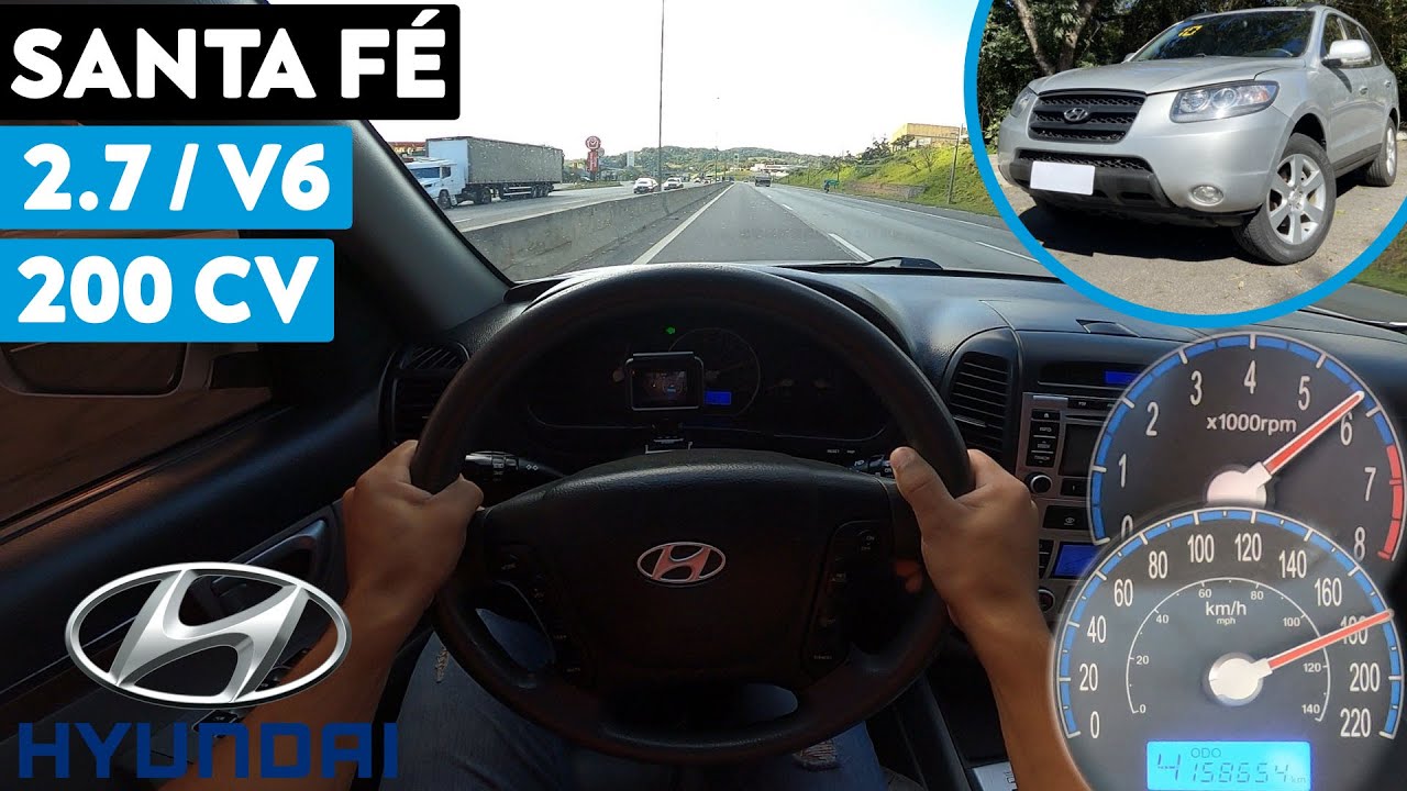TESTE ACELERANDO SANTA FÉ 2.7 V6 | É BOM? ANDA BEM? VALE A PENA? | AVALIAÇÃO NA ESTRADA