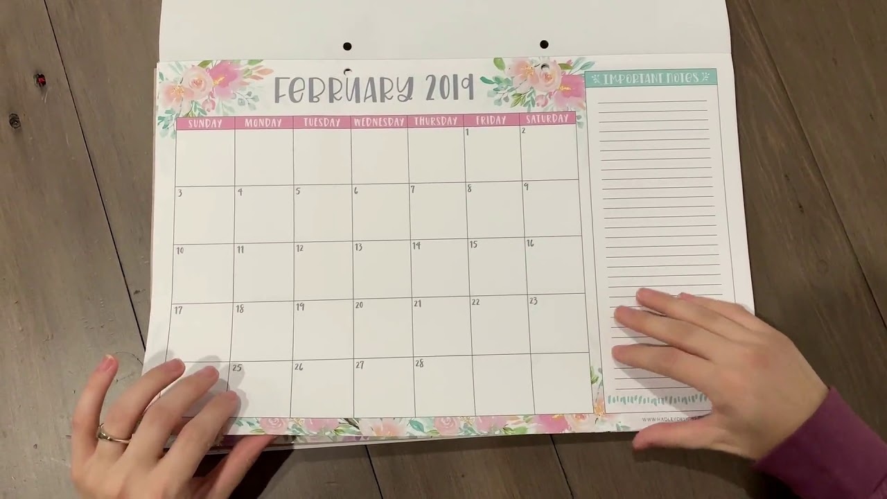 Hadley Designs Desk Calendar Pad Designs