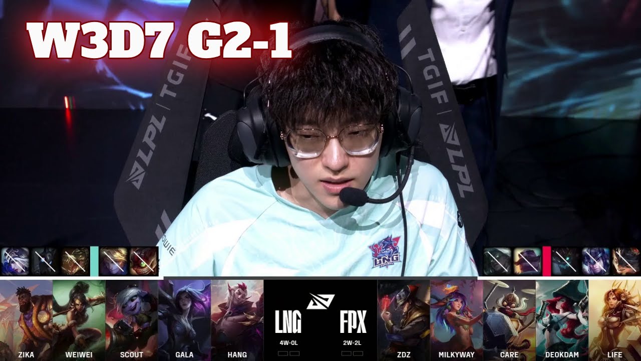 LNG vs FPX - Game 1 | Week 3 Day 7 LPL Summer 2024 | LNG Gaming vs FunPlus Phoenix G1 full