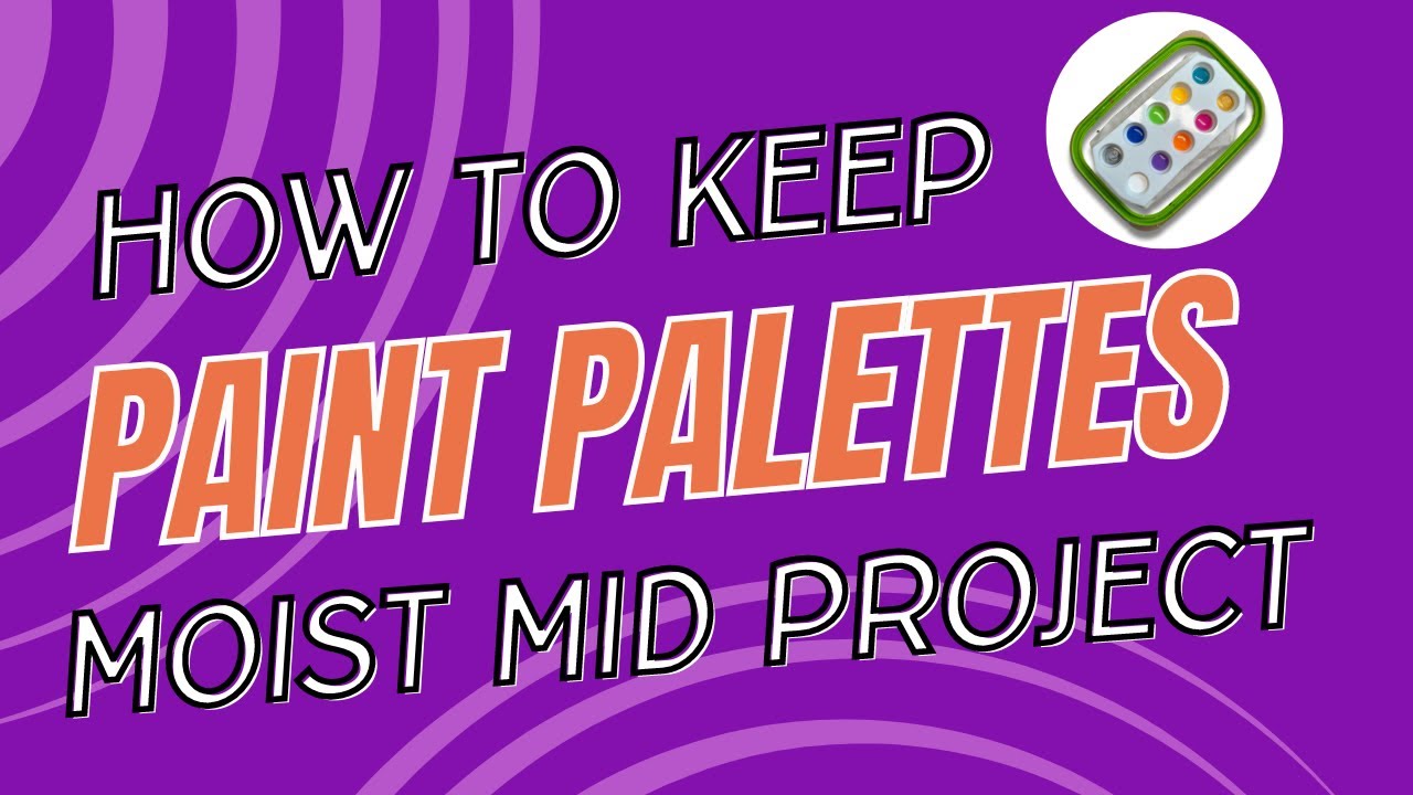 How to keep your paint palettes moist mid-project | Dot mandala painting tips and tricks