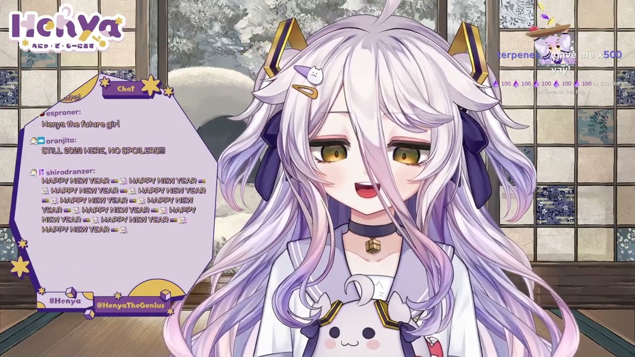 Henya the Genius VRChat New Year's Eve Party ft. Ironmouse, Froot, Zentreya + More